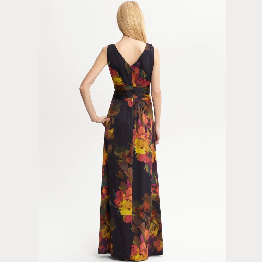 Banana Republic Black Maxi Dress with Multicolor Floral Design - Picture 2 of 16